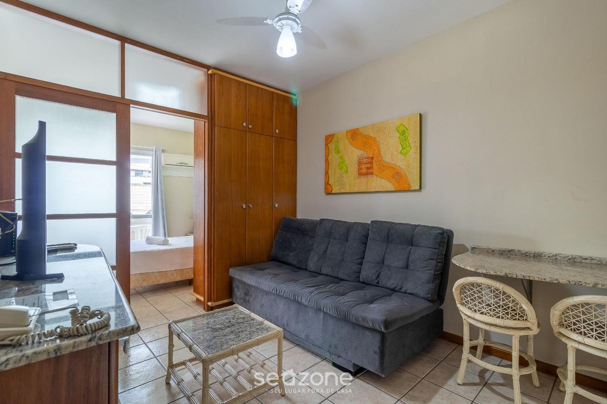 Apto C/ Varanda Em Condominio Pe Na Areia Iho127 Флорианополис Экстерьер фото