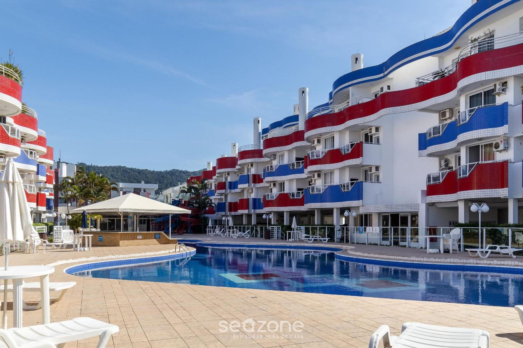 Apto C/ Varanda Em Condominio Pe Na Areia Iho127 Флорианополис Экстерьер фото